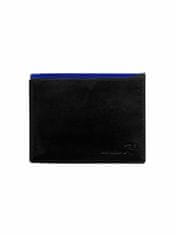 CEDAR Kožená peněženka pro muže s modrou vložkou