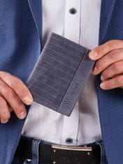 CEDAR Kožená pánská peněženka s reliéfní tmavě modrá
