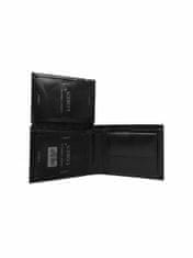 CEDAR Pánská černá kožená peněženka, 2016101513033