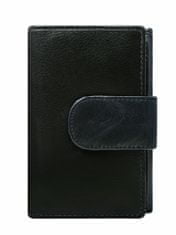 CEDAR Tmavě modrá obousměrná kožená dámská peněženka