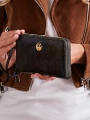CEDAR Dámská kožená peněženka s perem černá