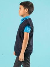 Kraftika Chlapec tmavě modrý svetr bez rukávů, velikost 170