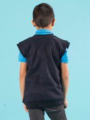 Kraftika Chlapec tmavě modrý svetr bez rukávů, velikost 158