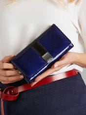CEDAR Tmavě modrá kožená peněženka