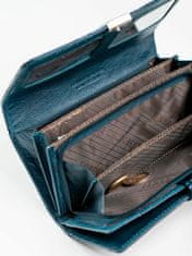 CEDAR Tmavě modrá kožená peněženka