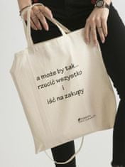 Cavaldi Ekologická taška s nápisem béžová