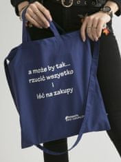 Cavaldi Eco-friendly taška s nápisem tmavě modrá