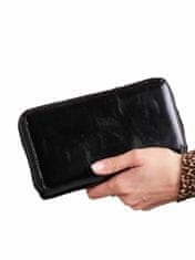 CEDAR Černá elegantní dámská kožená peněženka