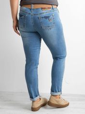 Kraftika Dámské džíny regular blue plus size, velikost 29