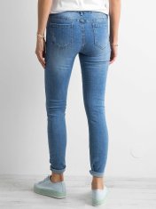 Kraftika Dámské modré džíny s regular cut, velikost xs