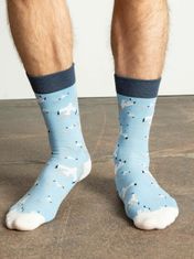 Kraftika Pánské ponožky se vzorem světle modré barvy, velikost 41-46