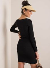 RUE PARIS Černé pruhované šaty, velikost xl, 2016102603306