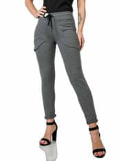 BASIC FEEL GOOD Tmavě šedé bavlněné sportovní kalhoty, velikost m