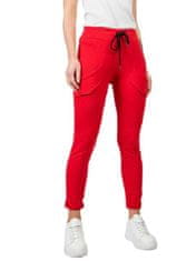 BASIC FEEL GOOD Červené bavlněné sportovní kalhoty, velikost m