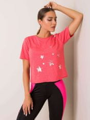 For Fitness Korálové bavlněné tričko, velikost xs