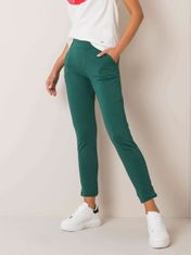 BASIC FEEL GOOD Tmavě zelené dámské sportovní kalhoty, velikost l