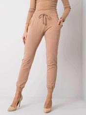 BASIC FEEL GOOD Tréninkové kalhoty basic camel, velikost l