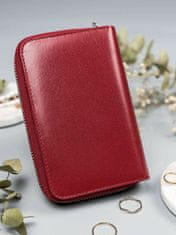 BADURA Červená kožená pánská peněženka, 5903051049156
