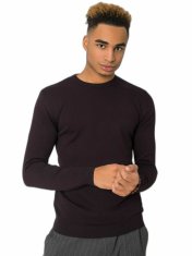 LIWALI Tmavě fialový svetr pro libali, velikost l