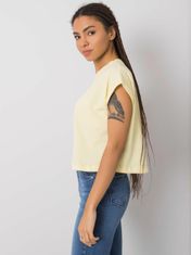 RUE PARIS Žluté dámské tričko, velikost s