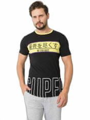 MECHANICH Černé pánské bavlněné tričko, velikost xl