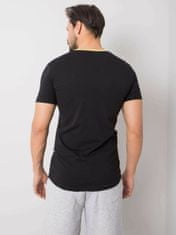 MECHANICH Černé pánské bavlněné tričko, velikost xl