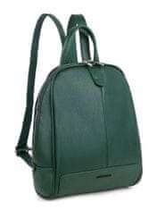 Luigisanto Tmavě zelený dámský batoh z umělé kůže