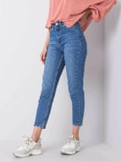 RUE PARIS Modré dámské džíny, velikost 30