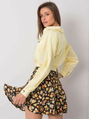 RUE PARIS Žlutá dámská košile s kapsami, velikost s