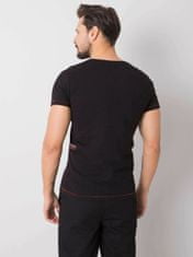 MECHANICH Černé pánské tričko s potiskem, velikost xl