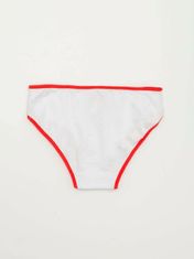 BERRAK Bílé a červené kalhotky pro dívky, velikost 122/128