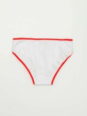 BERRAK Bílé a červené kalhotky pro dívky, velikost 116/122