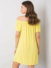 Kraftika Čerstvé žluté šaty se španělským výstřihem, velikost l