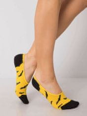 Kraftika Černé a žluté vzorované dámské nohy, velikost 36-39