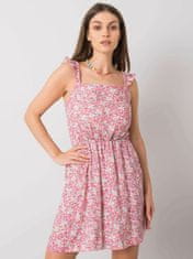 YUPS Růžové šaty s květinovým potiskem, velikost s