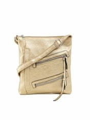 F & B Zlatá dámská taška s šikmými kapsami