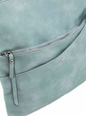 F & B Světle modrá kožená taška s kapsami