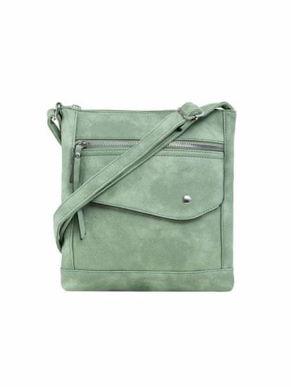 F & B Zelená kožená taška