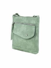 F & B Zelená kožená taška