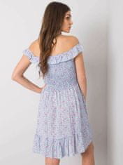 YUPS Modré šaty s malými květinovými vzory, velikost m