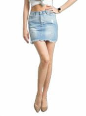 Kraftika Mini džínová sukně modrá, velikost 42