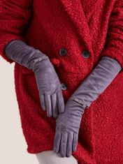 Kraftika Dámské dlouhé šedé rukavice