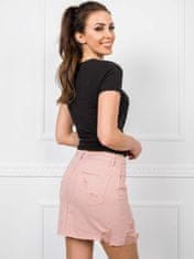 Kraftika Světle růžová džínová sukně, velikost s