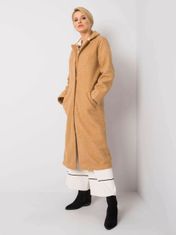 RUE PARIS Béžový kabát, velikost l