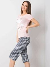 Kraftika Růžové tmavě modré dvoudílné pyžamo, velikost xl