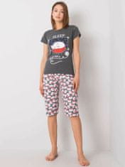 Kraftika Grafitové pyžamo s potiskem, velikost xl