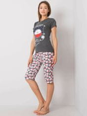 Kraftika Grafitové pyžamo s potiskem, velikost xl