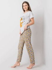 Kraftika Šedé dámské dvoudílné pyžamo, velikost 2xl