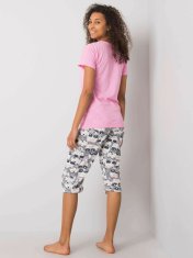 Kraftika Růžové tištěné dámské pyžamo, velikost xl, 2016102953906