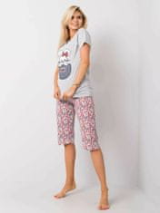 Kraftika Šedé dámské dvoudílné pyžamo, velikost 2xl
